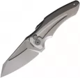 Hoback Knives Sumo Button Lock Light Gray - HOB021LG