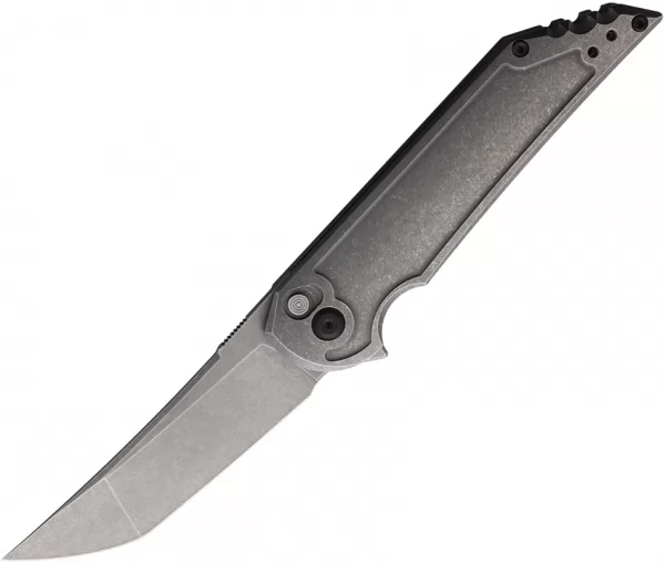Hoback Knives Kwaiback Button Lock Titanium HOB042