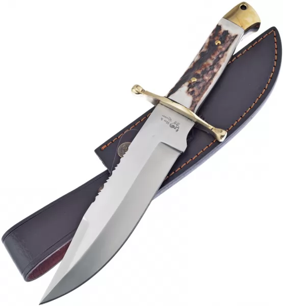 Hen & Rooster Deer Stag Leather Sheath knives HR0040