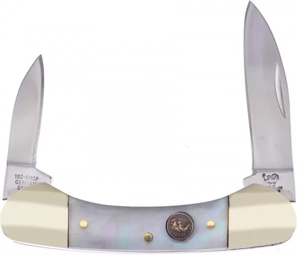 Hen & Rooster Small Canoe Salt MOP knives HR102SMOP