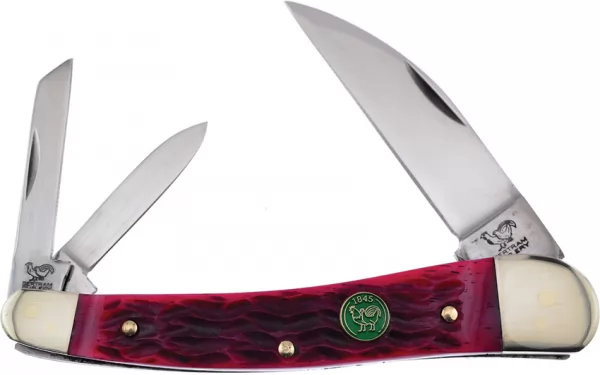 Hen & Rooster Whittler Red Pick Bone knives HR153DRPB