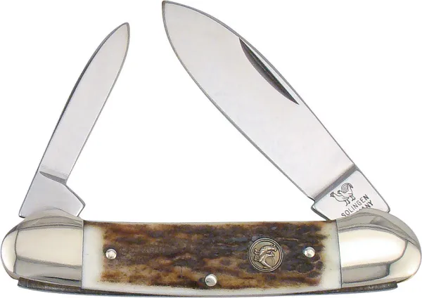 Hen & Rooster Canoe Deer Stag knives HR252DS