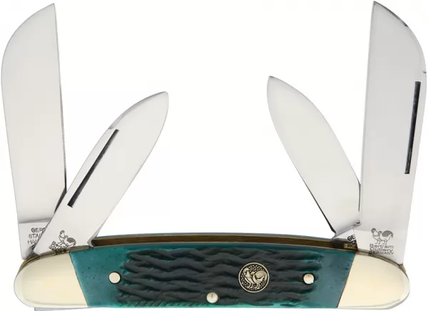 Hen & Rooster Congress Green Pick Bone knives HR264GPB