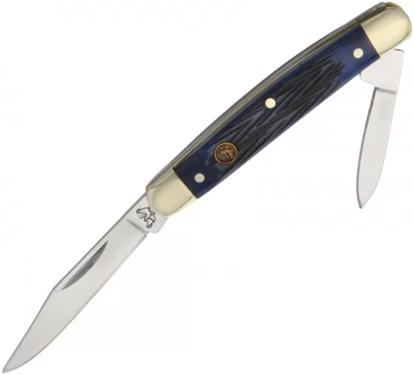 Hen & Rooster Pen Knife Blue Pick Bone knives HR302BLPB