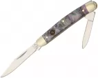 Hen & Rooster Pen Knife Imitation Abalone - HR302IAB