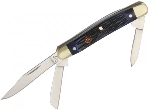Hen & Rooster Small Stockman Blue Pick Bone knives HR303BLPB