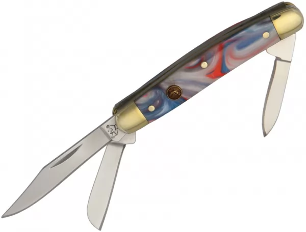 Hen & Rooster Small Stockman Star Spangle knives HR303STAR