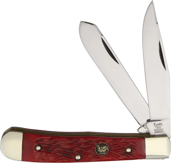 Hen & Rooster Trapper Red Bone knives HR312RPB