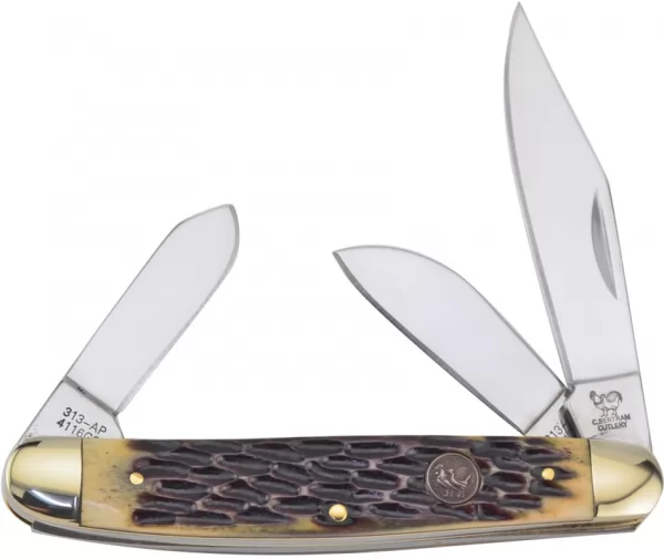 Hen & Rooster Three Blade Antique Punkinseed knives HR313AP