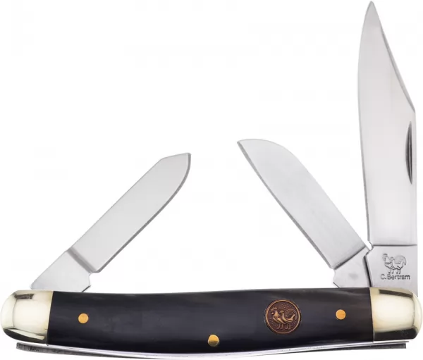 Hen & Rooster Stockman Buffalo Horn knives HR313BH