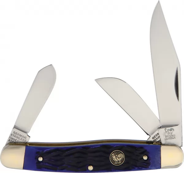Hen & Rooster Stockman Blue Pick Bone knives HR313BLPB