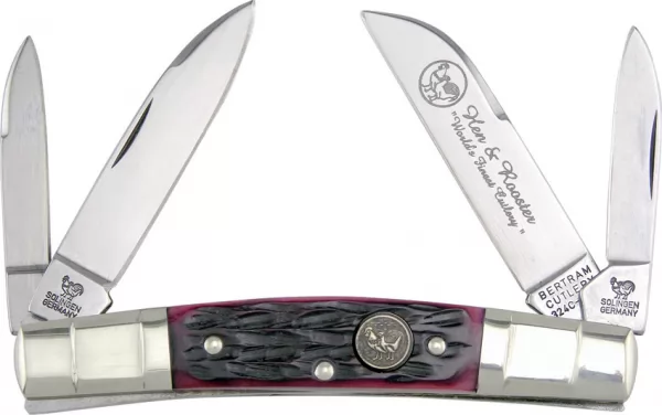 Hen & Rooster Congress Red Pick Bone knives HR324CRPB