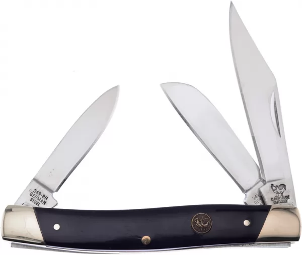 Hen & Rooster Stockman Buffalo Horn knives HR343BH
