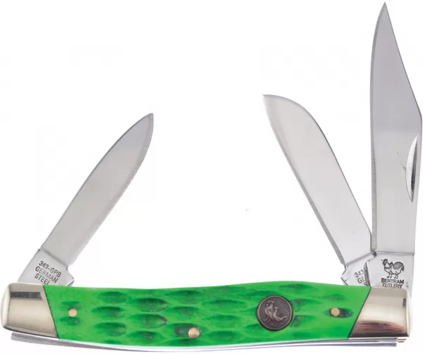 Hen & Rooster Stockman Green Pick Bone knives HR343GPB