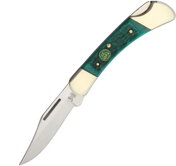 Hen & Rooster Lockback Green Pick Bone knives HR351GPB