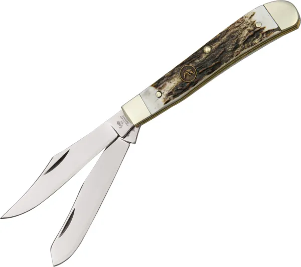 Hen & Rooster Trapper Deer Stag knives HR412DS
