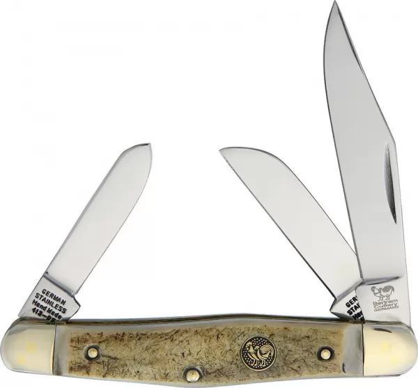 Hen & Rooster Stockman Deer Stag knives HR413DS