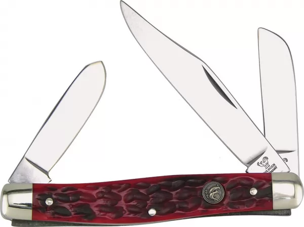 Hen & Rooster Stockman Red Pick Bone knives HR413RPB