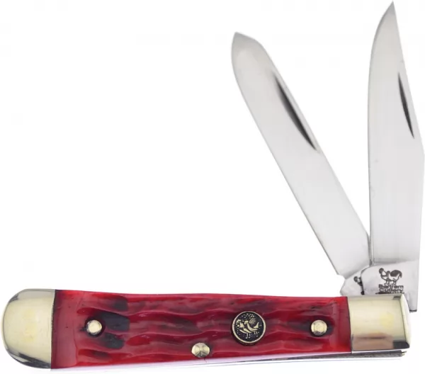 Hen & Rooster Baby Trapper Red Pick Bone knives HR422RPB