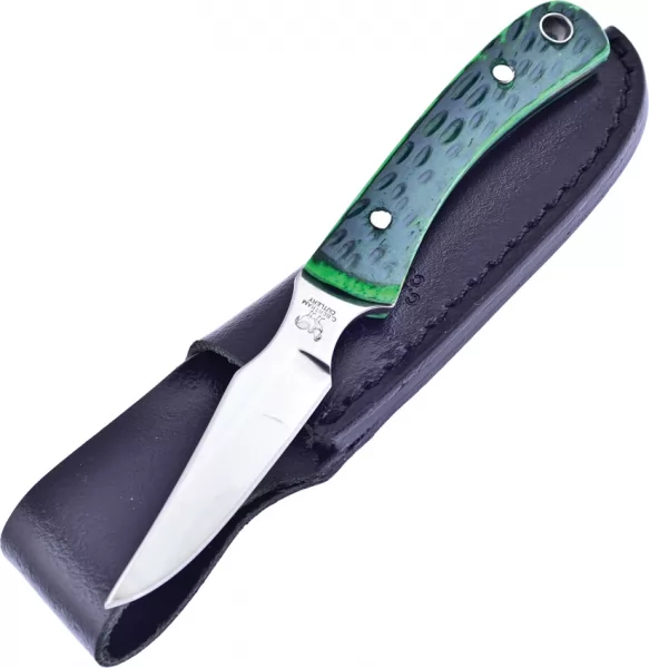 Hen & Rooster Caper Antique Green Bone knives HR5025AGB
