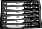 Hen & Rooster Steak Knife Set Black Wood - HRI009