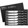 Hen & Rooster Steak Knife Set Black Wood knives HRI009