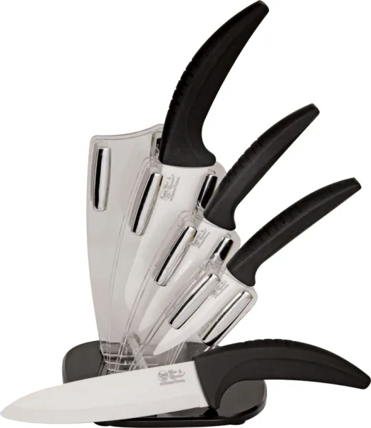 Hen & Rooster Ceramic Kitchen Knife Set knives HRI021