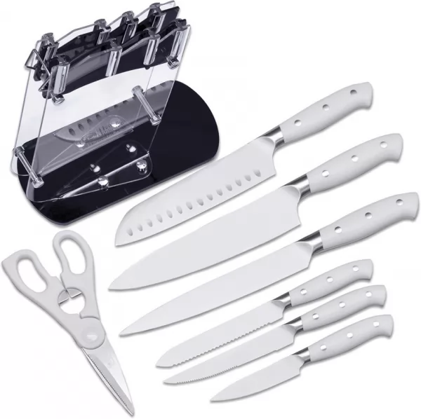 Hen & Rooster Kitchen Set Acrylic Block knives HRI067