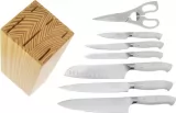 Hen & Rooster Kitchen Set Wood Block - HRI067W