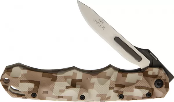 Havalon Piranta Stag Linerlock Desert HV70229