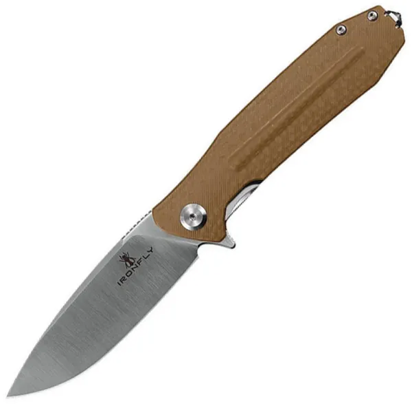 Ironfly Zesty Linerlock Brown G10 IFVF01BN
