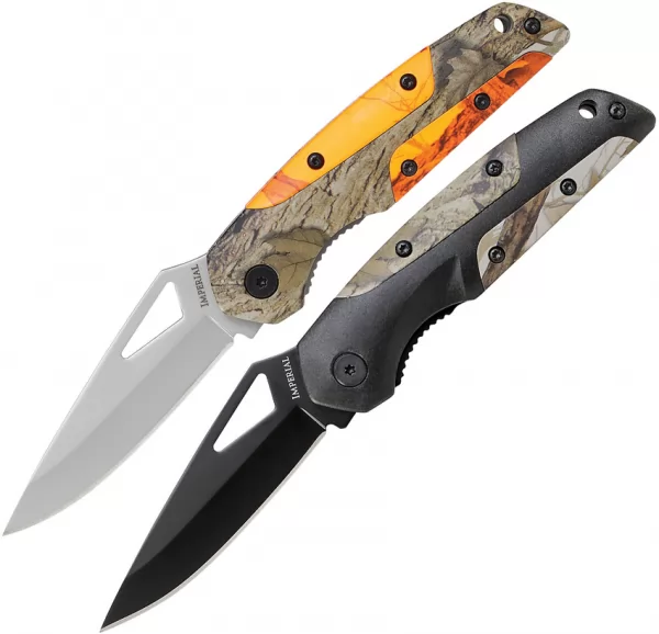 Imperial Schrade Snowblind Linerlock Combo knives IMPCOM11CP