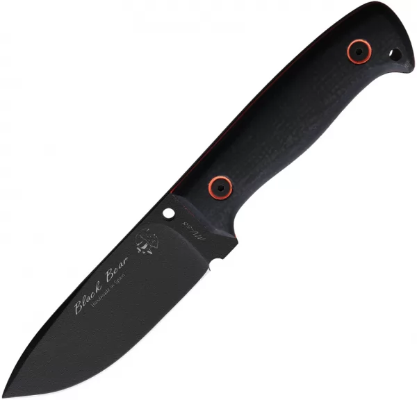 J&V Adventure Knives Black Bear Fixed Blade Black JVA1501Y