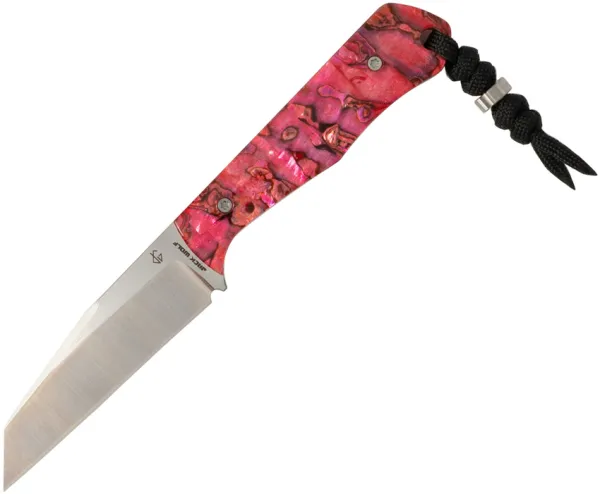 Jack Wolf Knives Collusion Fixed Blade Red Abal JW43093