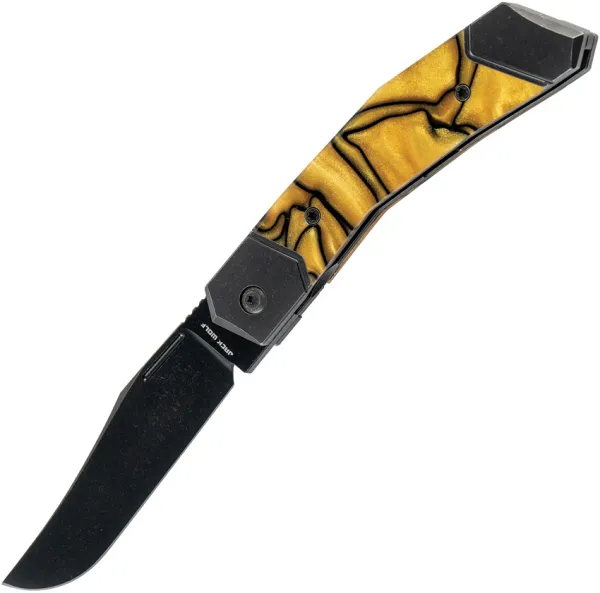 Jack Wolf Knives Bionic Jack Framelock Gold JW54178
