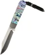 Jack Wolf Knives Backwoods Fixed Blade Abalone - JW54349