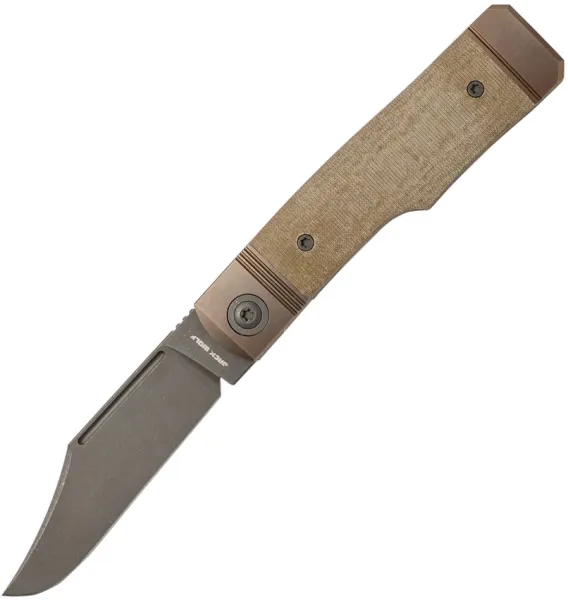 Jack Wolf Knives Gunslingerjack Green Linen Mic JW54380