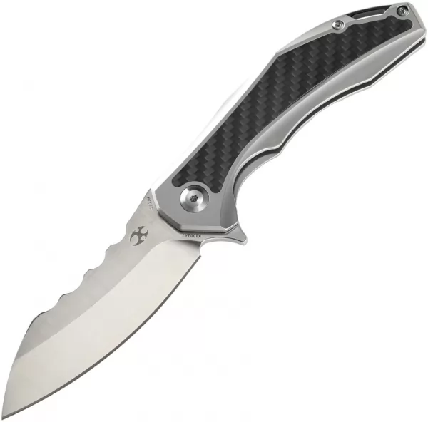 Kansept Knives Spirit Framelock Gray CF K1002A7