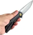 Kansept Knives Accipiter Framelock Damascus K1007E4