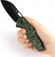 Kansept Knives Model 6 Framelock Green CF K1022A5