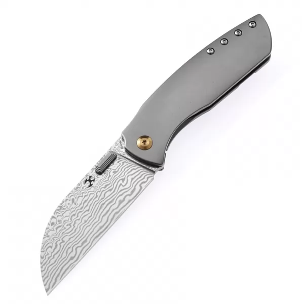 Kansept Knives Convict Framelock Damascus K1023D1