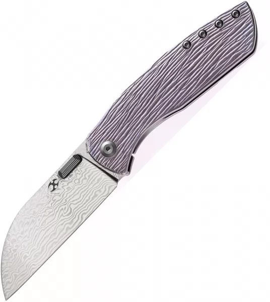 Kansept Knives Convict Framelock Damascus K1023W1