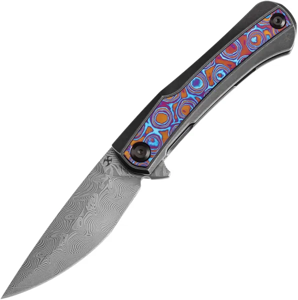 Kansept Knives Kratos Framelock Timascus K1024A10