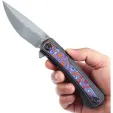 Kansept Knives Kratos Framelock Timascus K1024A10