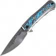 Kansept Knives Kratos Framelock Blue Rose - K1024A4
