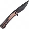 Kansept Knives Kratos Framelock Brown Micarta K1024A8
