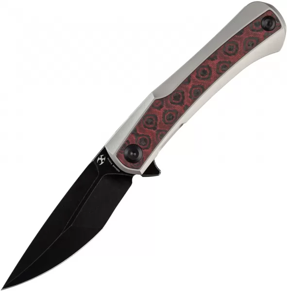 Kansept Knives Kratos Framelock Red-Blk CF K1024A9