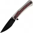 Kansept Knives Kratos Framelock Red/Blk CF - K1024A9