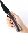 Kansept Knives Kratos Framelock Red-Blk CF K1024A9