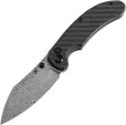 Kansept Knives Nesstreet Button Lock Damascus - K1039F6